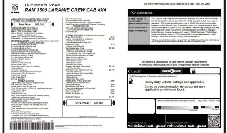 
								2017 RAM 3500 Laramie Sport Lifted Diesel full									