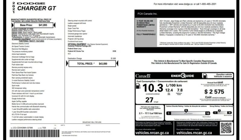 
								2021 Dodge Charger GT full									
