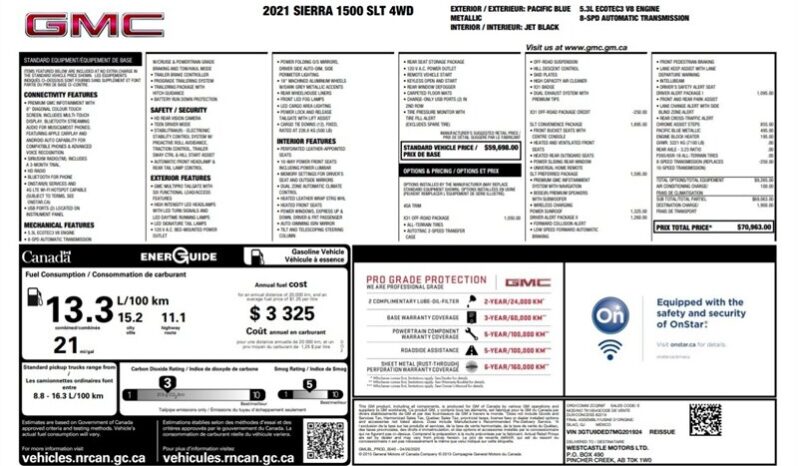 
								2021 GMC Sierra 1500 SLT full									
