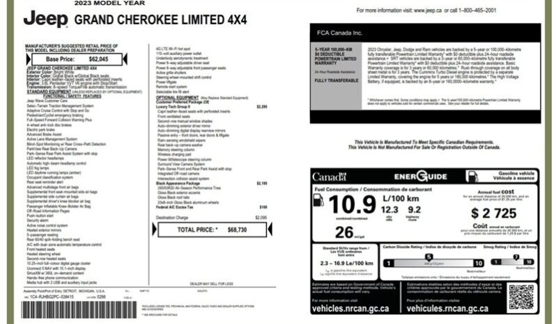 
								2023 Jeep Grand Cherokee Limited full									