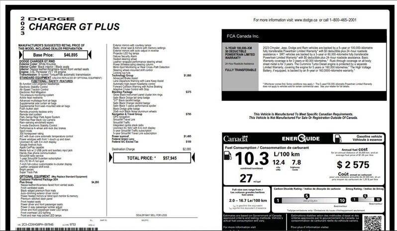 2023 Dodge Charger GT Plus Blacktop full