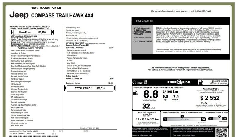 
								2024 Jeep Compass Trailhawk Sun & Sound full									