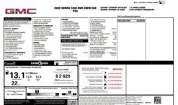 
										2022 GMC Sierra 1500 Pro full									