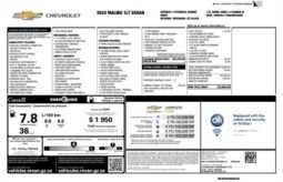 
										2023 Chevrolet Malibu LT Sunroof Sport Edition full									