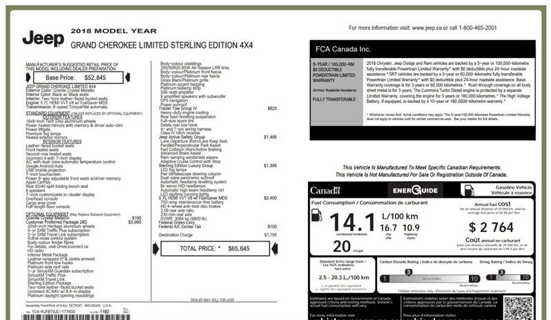 
								2018 Jeep Grand Cherokee 25th Anniversary Sterling Edition 5.7L Hemi full									