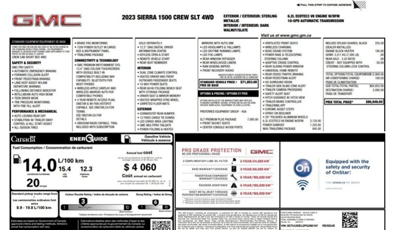 
								2023 GMC Sierra 1500 SLT Premium Plus 6.2L full									