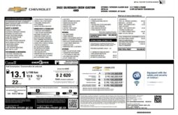 
										2022 Chevrolet Silverado 1500 Custom full									