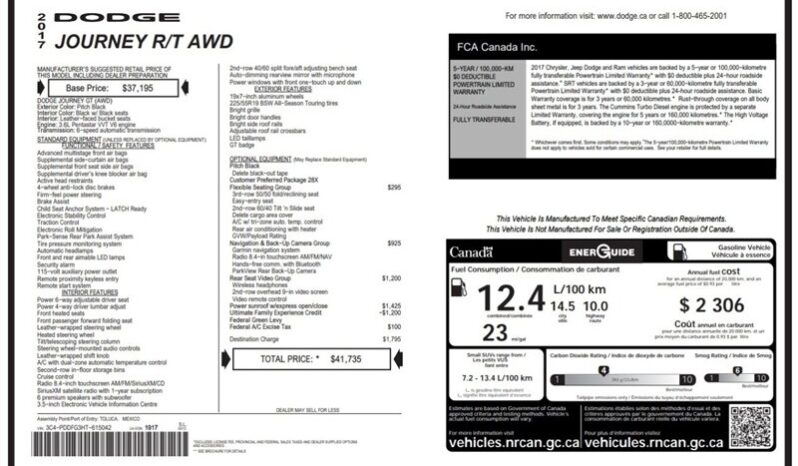 
								2017 Dodge Journey GT full									
