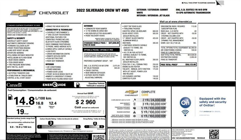 
								2022 Chevrolet Silverado 1500 Work Truck full									