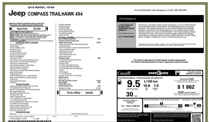 
								2018 Jeep Compass Trailhawk full									