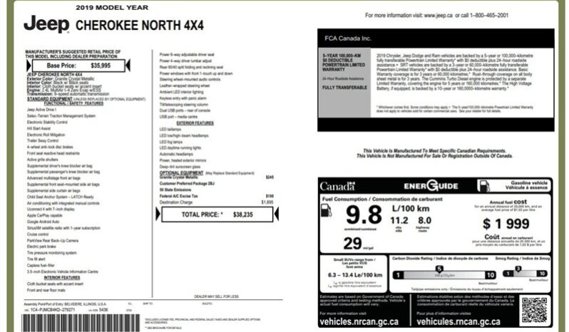 
								2019 Jeep Cherokee North full									