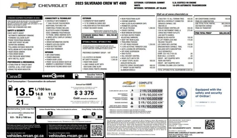 
								2023 Chevrolet Silverado 1500 Work Truck Z-71 full									