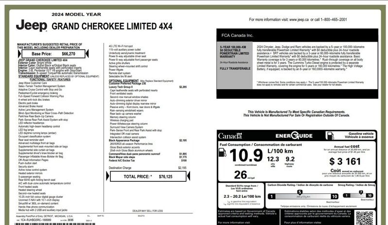 
								2024 Jeep Grand Cherokee Limited full									